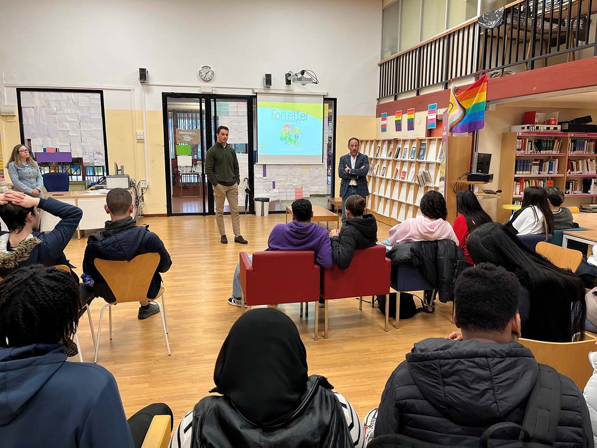 Forletter visita el IES Ciudad de Jaén para inspirar a los más jóvenes